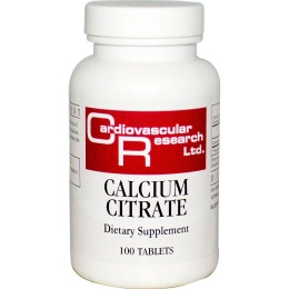 Cardiovascular Research Ltd., Цитрат кальция, 100 таблеток
