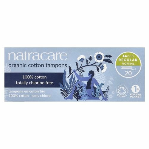Natracare, Тампоны из органического хлопка, Обыкновенные, 20 тампонов