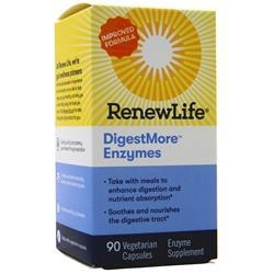 Renew Life, DigestMore ферменты 90 вег капсул
