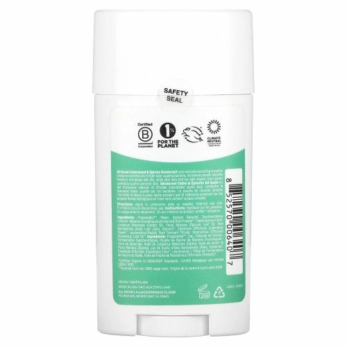 All Good Products, Дезодорант Кедровое дерево и ель 2,5 унции