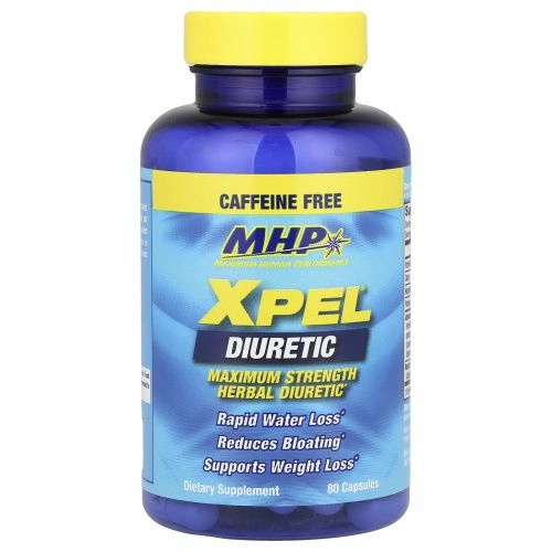 MHP, XPEL® Diuretic, Maximum Strength, Caffeine Free , 80 Capsules