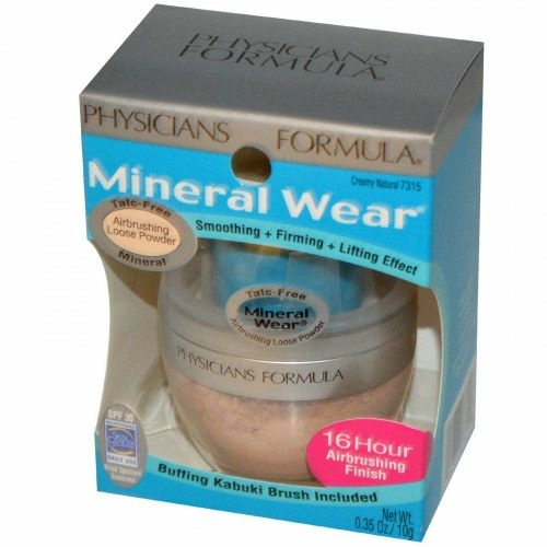 Physicians Formula, Mineral Wear, Mineral Airbrushing Loose Powder, Creamy Natural, SPF 30, 0.35 oz (10 g)
