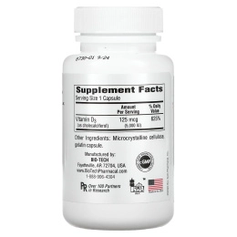 Bio Tech Pharmacal, Inc, D3-5 холекальциферол, 250 капсул