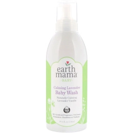 Earth Mama, Успокаивающий шампунь и средство для тела с лавандой, лаванда и ваниль, 34 жидких унций  (1 л)