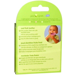 i play Inc., "Зеленые ростки", прохладный фруктовый прорезыватель, виноград, 1 штука