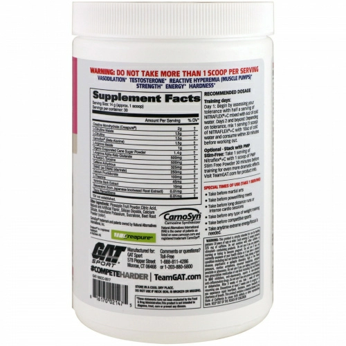 GAT, Nitraflex+C Cotton Candy