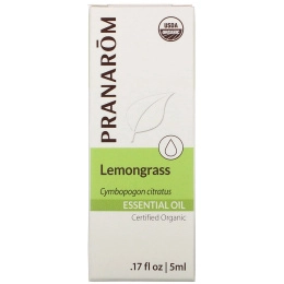 Pranarom, Essential Oil, Lemongrass, .17 fl oz (5 ml)
