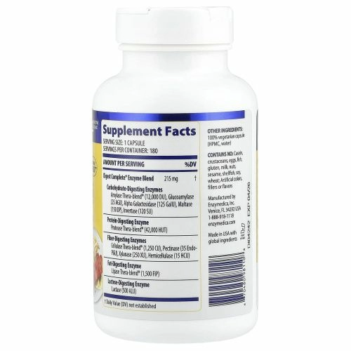 Enzymedica, Digest, комплекс ферментов, 180 капсул