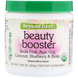 Beyond Fresh, Beauty Booster, Berry Flavor, Coconut, Blueberry and Biotin, Natural Berry Flavor, 2.96 oz (84 g)