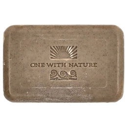 One with Nature, Тройное пилирование минеральное мыло, грязь мертвого моря, без отдушки, 200 г (7 унций)
