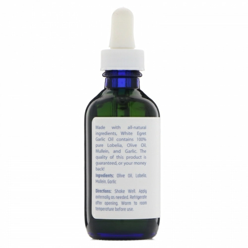 White Egret Personal Care, Чесночное масло, 2 ж. унц.(59 мл)