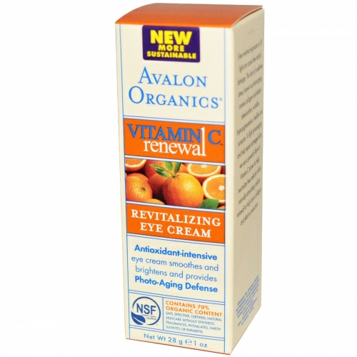 Avalon Organics, Крем для глаз с витамином С, 28 г