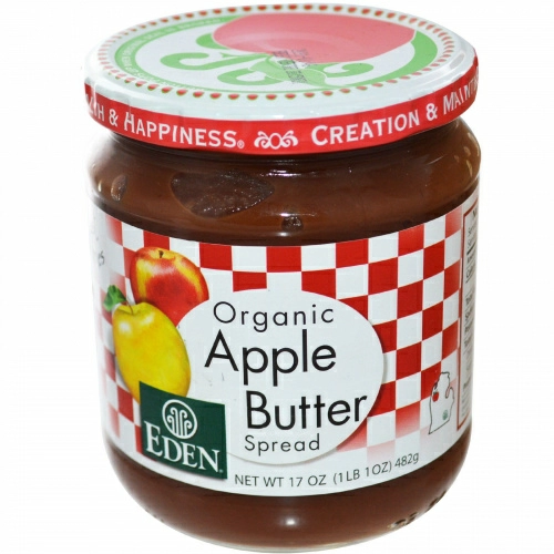 Eden Foods, Органическое яблочное повидло, 17 унций (482 г)