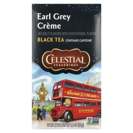 Celestial Seasonings, черный чай, крем с Эрл Грей, 16 чайных пакетиков, 31 г (1,1 унции)