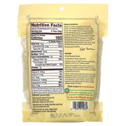 Bob's Red Mill, Лушеные семена белого кунжута, 10 унций (283 г)