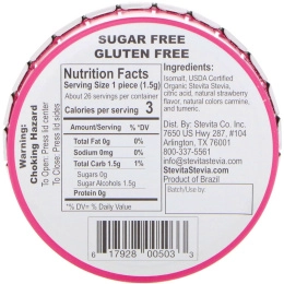 Stevita, Naturals, леденцы без сахара, величественная клубника, 40 г