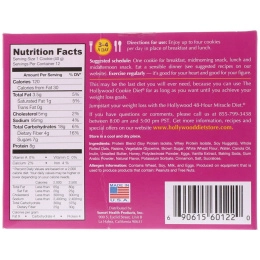 Hollywood Diet, Печенье голливудская диета, овсянка изюм, 12 заменяющих еду печенек