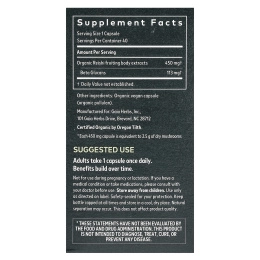 Gaia Herbs, Гриб рейши, 40 веганских капсул