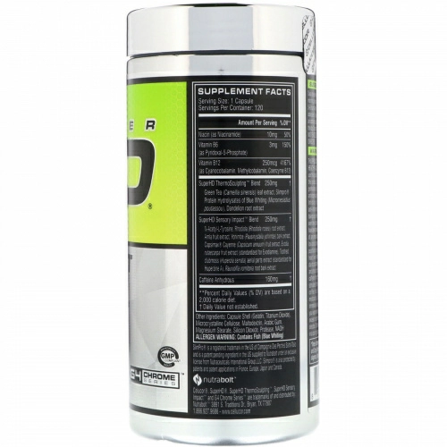 Cellucor, Super HD, снижение веса, 120 капсул
