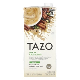 TAZO, Чай латте без кофеина, концентрат черного чая, 946 мл (32 жидк. унц.)
