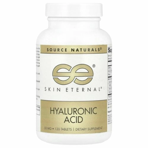 Source Naturals, Вечная молодость кожи, Гиалуроновя кислота, 50 мг, 120 таблеток