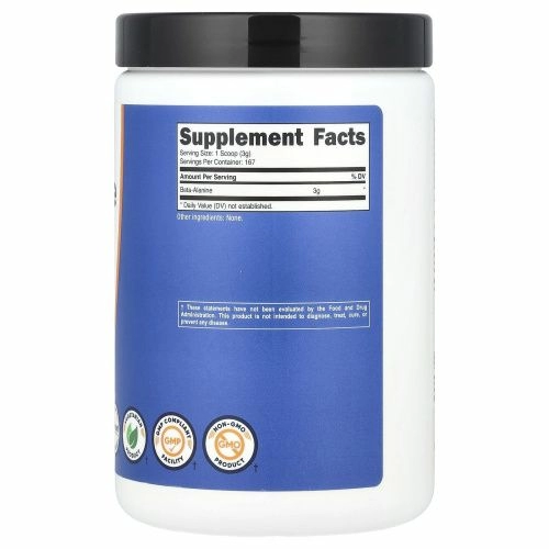 Nutricost, Бета-аланин, без добавок, 500 г (17,9 унции)
