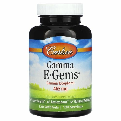 Carlson, Gamma E-Gems, 465 мг, 120 мягких таблеток