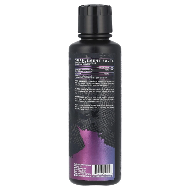 Nutrex Research, Liquid Carnitine 3000, Ягодный взрыв, 473 мл