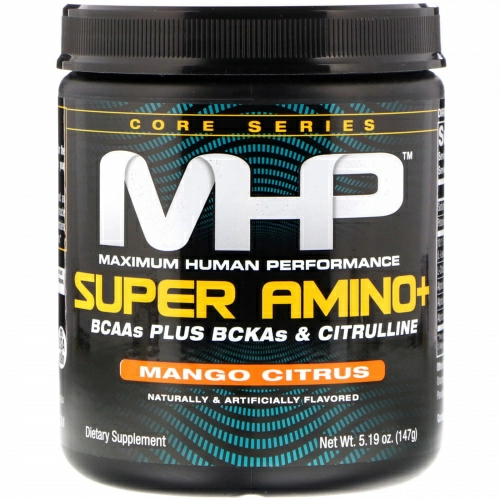 Maximum Human Performance, LLC, Super Amino+, манго и лимон, 147 г (5,19 унций)
