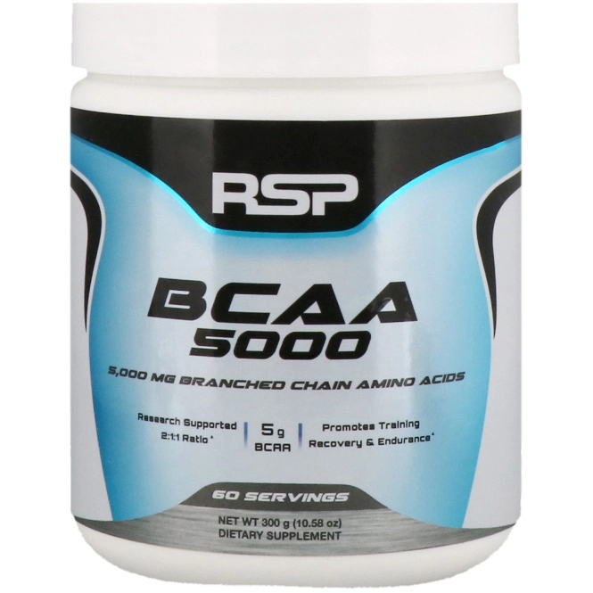 RSP Nutrition, BCAA 5000, Unflavored, 5,000 mg, 10.58 oz (300 g)