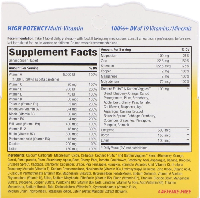 Nature's Way, Alive!, Поливитаминный комлпекс для мужчин с мультиминералами, 50 таблеток