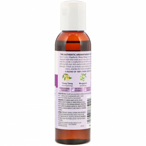 Aura Cacia, Масло для тела с эффектом ароматерапии, иланг-иланг, 4 жидкие унции (118 мл)