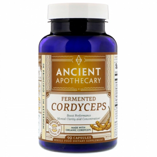 Ancient Apothecary, Ферментированный кордицепс, 90 капсул