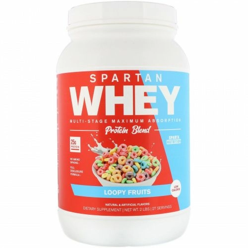 Sparta Nutrition, Спартанская сыворотка, Фруктовые кругляшки, 2 фунта