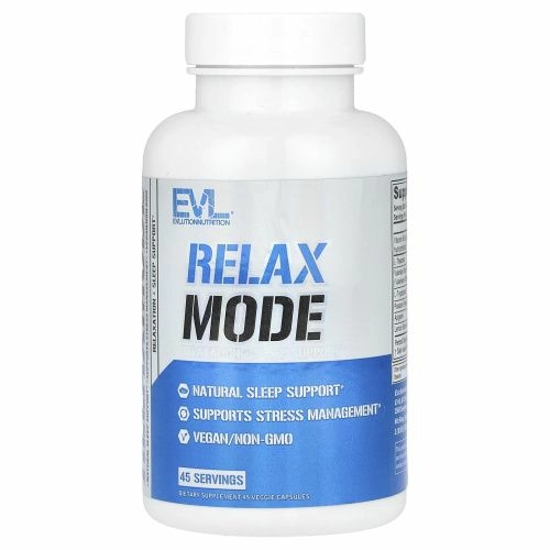 EVLution Nutrition, RelaxMode, 45 растительных капсул
