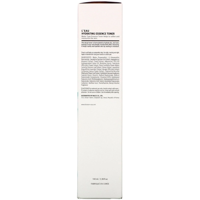Biorace, L'eau Hydrating Essence Toner, 3.38 fl oz (100 ml)