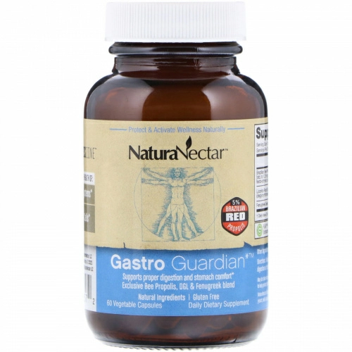 NaturaNectar, Gastro Guardian, 60 вегетарианских капсул