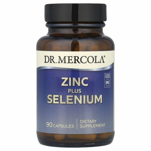 Dr. Mercola, цинк и селен, 90 капсул