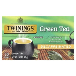 Twinings, зелёный чай, без кофеина, 20 чайных пакетиков, 40 г (1,41 унции)