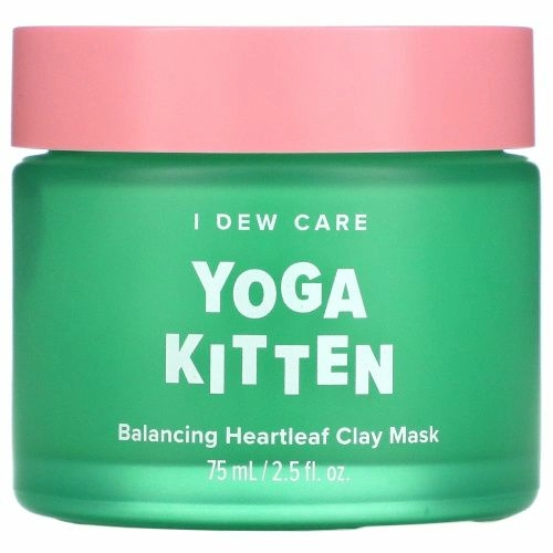 I Dew Care, Yoga Kitten, глиняная маска с баданом для восстановления баланса кожи, 75 мл (2,53 жидк. унции)