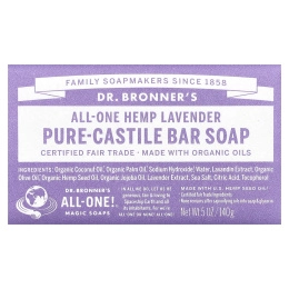 Dr. Bronner's, Чистое Кастильское мыло Лаванда 5 унций
