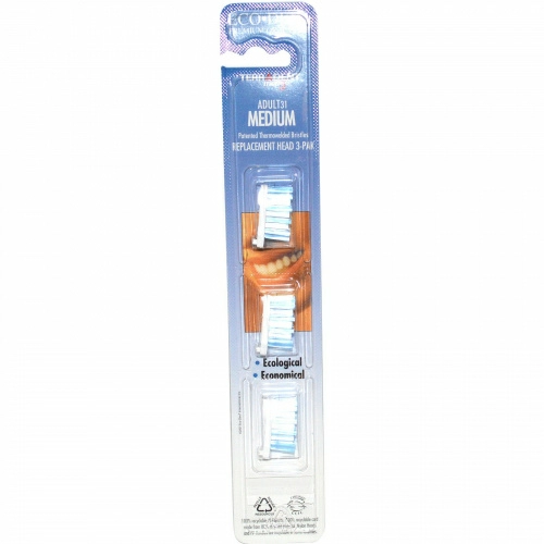 Eco-Dent, TerrAdent med5, Adult 31, Medium, съёмная головка 3-Pak