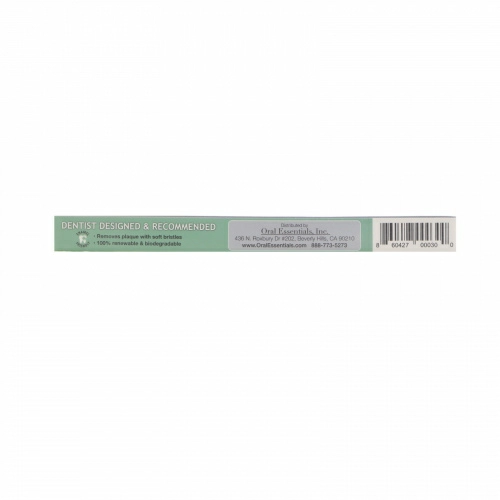 Lumineux Oral Essentials, 100% Natural Toothbrush, Soft , 1 Toothbrush