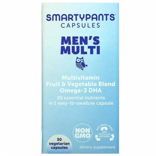 SmartyPants, Мультивитамины для мужчин, 30 вегетарианских капсул