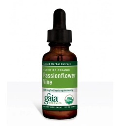 Gaia Herbs, Сертифицированная органическая лоза пассифлоры 1 жидких унции (30 мл)