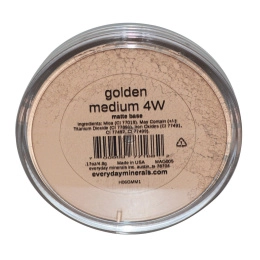 Everyday Minerals, Матовая основа, умеренно золотистый 4W, 0,17 унций (4,8 гр)