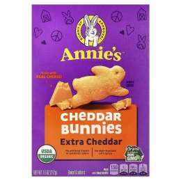 Annie's Homegrown, органические кролики с чеддером, экстрачеддер, 212 г (7,5 унции)