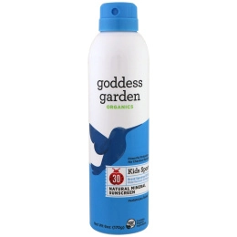 Goddess Garden, Органический натуральный солнцезащитный крем, Kids Sport, спрей, SPF 30, 6 унций (170 г)