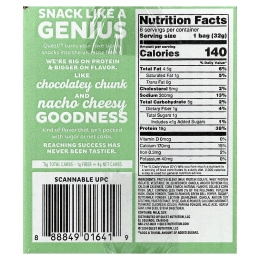 Quest Nutrition, Протеиновые чипсы по типу тортильи, сальса-верде, 8 пакетиков по 32 г (1,1 унции)