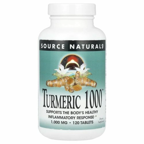 Source Naturals, Куркума 1000 ™, 1000 мг, 120 таблеток